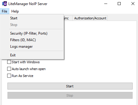 Security (filters), Logs manager