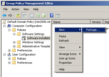 Create new package Create new package
