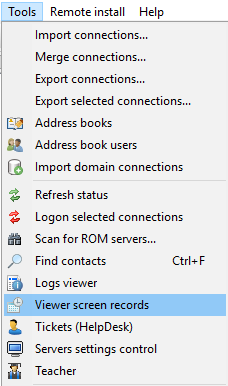 Screen record's viewer separately Screen record's viewer separately