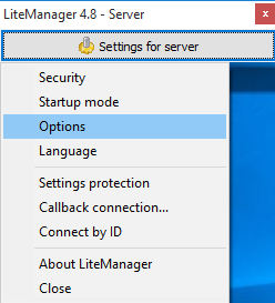 Server settings