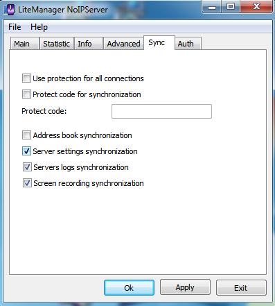  NOIP Synchronization tab