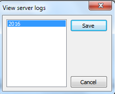 view and download the log file