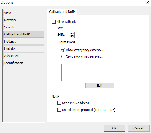 Callback and NoIP. Callback and NoIP.