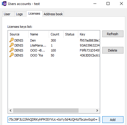 add a new key