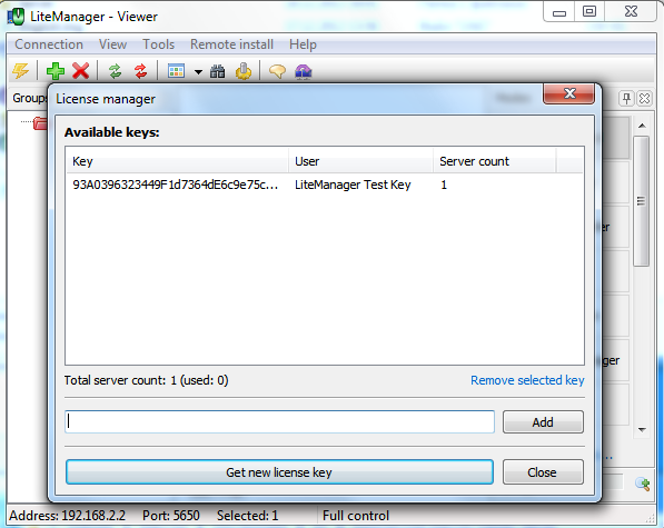 Compact version works only with a license