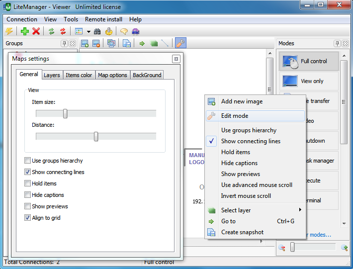 Window editing mode. Window editing mode.