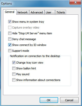 Show connect by ID window