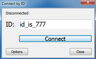 string in the connect by ID