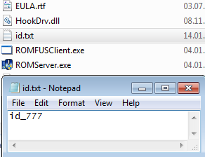 Specify your individual ID, create new text file «ID.txt»