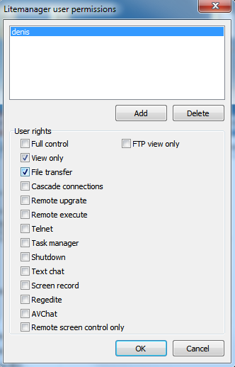 only to certain operating modes