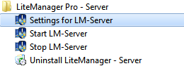 shortcut in the Start menu