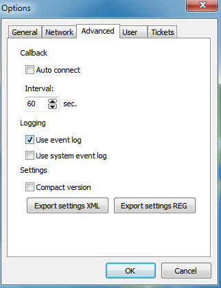 logging of events must be enabled