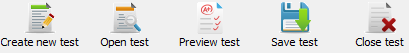 Save test, open test